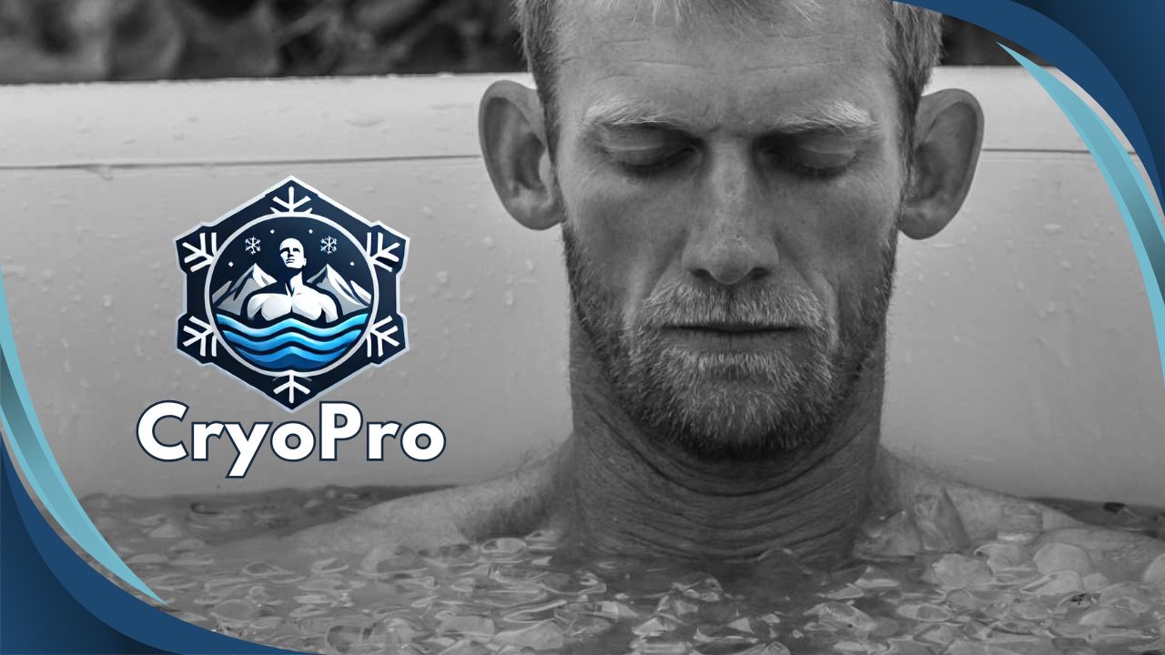 Luke Wills en un baño de hielo, CryoPro